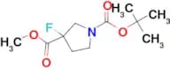 1-TERT-BUTYL 3-METHYL 3-FLUOROPYRROLIDINE-1,3-DICARBOXYLATE