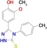 5-(4-Hydroxy-3-methoxyphenyl)-4-(p-tolyl)-2,4-dihydro-3H-1,2,4-triazole-3-thione