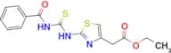 Ethyl 2-[2-(3-benzoylthioureido)thiazol-4-yl]acetate