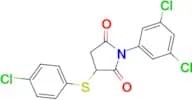 3-[(4-Chlorophenyl)thio]-1-(3,5-dichlorophenyl)pyrrolidine-2,5-dione