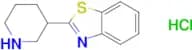 2-piperidin-3-yl-1,3-benzothiazole hydrochloride