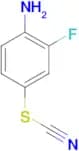 4-amino-3-fluorophenyl thiocyanate