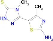 5-(2-amino-4-methyl-1,3-thiazol-5-yl)-4-methyl-4H-1,2,4-triazole-3-thiol