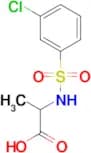 2-[(3-chlorobenzene)sulfonamido]propanoic acid