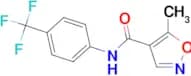 5-methyl-N-[4-(trifluoromethyl)phenyl]-1,2-oxazole-4-carboxamide