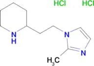 2-[2-(2-methyl-1H-imidazol-1-yl)ethyl]piperidine dihydrochloride