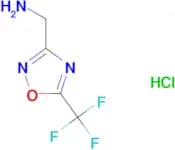 {[5-(trifluoromethyl)-1,2,4-oxadiazol-3-yl]methyl}amine hydrochloride