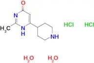 2-methyl-6-(4-piperidinyl)-4-pyrimidinol dihydrochloride dihydrate