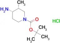 Tert-butyl (3R,4S)-4-amino-3-methyl-1-piperidinecarboxylate hydrochloride