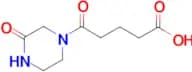 5-oxo-5-(3-oxopiperazin-1-yl)pentanoic acid
