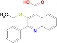 3-(ethylthio)-2-phenylquinoline-4-carboxylic acid
