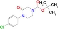 TERT-BUTYL 4-(4-CHLOROPHENYL)-3-OXOPIPERAZINE-1-CARBOXYLATE