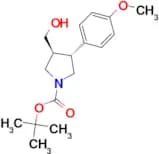 Tert-Butyl (3S,4R)-3-(hydroxymethyl)-4-(4-methoxyphenyl)pyrrolidine-1-carboxylate