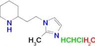2-[2-(2-methyl-1H-imidazol-1-yl)ethyl]piperidine dihydrochloride hydrate