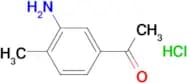 1-(3-amino-4-methylphenyl)ethanone hydrochloride