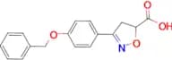 3-[4-(benzyloxy)phenyl]-4,5-dihydroisoxazole-5-carboxylic acid