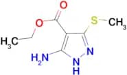 Ethyl 5-amino-3-(methylthio)-1H-pyrazole-4-carboxylate