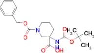 1-((Benzyloxy)carbonyl)-3-((tert-butoxycarbonyl)amino)piperidine-3-carboxylic acid
