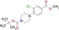 Tert-Butyl 4-(2-chloro-4-(methoxycarbonyl)phenyl)piperazine-1-carboxylate