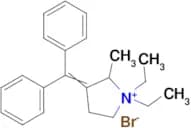 3-(Diphenylmethylene)-1,1-diethyl-2-methylpyrrolidin-1-ium bromide