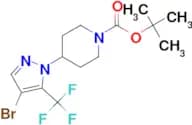 Tert-Butyl 4-(4-bromo-5-(trifluoromethyl)-1H-pyrazol-1-yl)piperidine-1-carboxylate