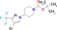 Tert-Butyl 4-(4-bromo-3-(trifluoromethyl)-1H-pyrazol-1-yl)piperidine-1-carboxylate