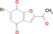 2-ACETYL-6-BROMO-BENZOFURAN-4,7-DIONE