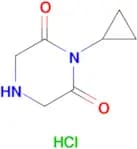 1-CYCLOPROPYL-2,6-PIPERAZINEDIONE  HCL