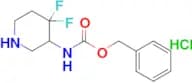 Benzyl (4,4-difluoropiperidin-3-yl)carbamate hydrochloride