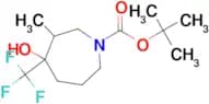 TERT-BUTYL 4-HYDROXY-3-METHYL-4-(TRIFLUOROMETHYL)AZEPANE-1-CARBOXYLATE