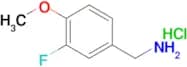 3-FLUORO-4-METHOXYBENZYLAMINE HCL