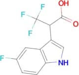 3,3,3-Trifluoro-2-(5-fluoro-1H-indol-3-yl)propanoic acid