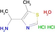 [1-(5-methyl-1,3-thiazol-4-yl)ethyl]amine dihydrochloride hydrate
