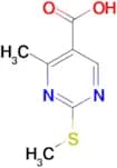 4-Methyl-2-(methylsulfanyl)-5-pyrimidinecarboxylic acid