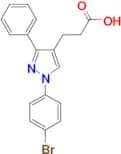 1-(4-Bromophenyl)-3-phenylpyrazole-4-propionic acid