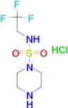 N-(2,2,2-trifluoroethyl)piperazine-1-sulfonamide hydrochloride