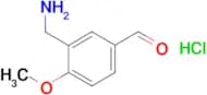 3-(aminomethyl)-4-methoxybenzaldehyde hydrochloride