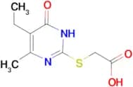 [(5-ethyl-4-methyl-6-oxo-1,6-dihydropyrimidin-2-yl)thio]acetic acid
