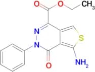 Ethyl 5-amino-4-oxo-3-phenyl-3,4-dihydrothieno[3,4-d]pyridazine-1-carboxylate