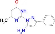 2-(5-amino-3-phenyl-1H-pyrazol-1-yl)-6-methylpyrimidin-4(3H)-one