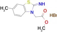 Methyl 2-(2-imino-6-methylbenzo[d]thiazol-3(2H)-yl)acetate hydrobromide