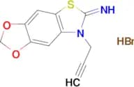 7-(prop-2-yn-1-yl)-[1,3]dioxolo[4',5':4,5]benzo[1,2-d]thiazol-6(7H)-imine hydrobromide