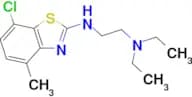 N'-(7-chloro-4-methyl-1,3-benzothiazol-2-yl)-N,N-diethylethane-1,2-diamine