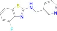 4-fluoro-N-(pyridin-3-ylmethyl)-1,3-benzothiazol-2-amine