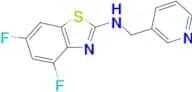 4,6-difluoro-N-(pyridin-3-ylmethyl)-1,3-benzothiazol-2-amine