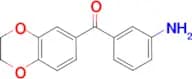 (3-aminophenyl)(2,3-dihydro-1,4-benzodioxin-6-yl)methanone
