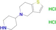 5-(piperidin-4-yl)-4,5,6,7-tetrahydrothieno[3,2-c]pyridine dihydrochloride