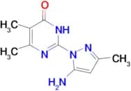 2-(5-amino-3-methyl-1H-pyrazol-1-yl)-5,6-dimethylpyrimidin-4(3H)-one
