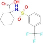 1-((3-(trifluoromethyl)phenyl)sulfonamido)cyclohexane-1-carboxylic acid