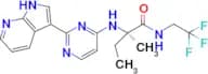 (R)-2-((2-(1H-Pyrrolo[2,3-b]pyridin-3-yl)pyrimidin-4-yl)amino)-2-methyl-N-(2,2,2-trifluoroethyl)bu…